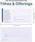 Church Offering Envelopes - Cash Envelopes For Tithes And Offering - Offering Envelope - Pack of 100 - Swanson Christian Products (1 TIMOTHY 6:18-...
