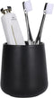 BosilunLife Bathroom Toothbrush Holder - Ceramic Toothbrush Cup Holder 13oz Black Toothbrush Holder for Bathroom Toothbrush and Toothpaste Holder ...