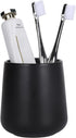BosilunLife Bathroom Toothbrush Holder - Ceramic Toothbrush Cup Holder 13oz Black Toothbrush Holder for Bathroom Toothbrush and Toothpaste Holder ...