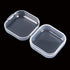 Plastic Beads Storage Containers - Mini Clear Square Box Empty Case with Lid for Earplugs, Pills, Jewelry, Hardware or Any Other Small Craft Gadge...