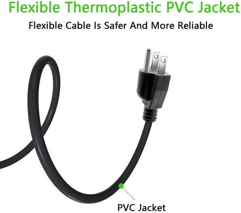 AC Power Cord Fit for ION iPA76C iPA76A iPA76S IPA23 Block Rocker, ION Block Party Live, Job Rocker, Explorer Portable Speaker System,Amplifier Am...