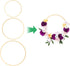 Worown 6 Pack 3 Sizes (8, 10 & 12 Inch) Bamboo Floral Hoops, Wooden Wreath Rings for Making Wedding Wreath Decor and Wall Hanging Crafts...