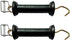 QMARK 2 Pack Electric Fence Gate, Electric Fence Gate Handle with Poly Tape Buckle, Spring Handle with Polytape End Buckle, Gate Handle with Poly ...