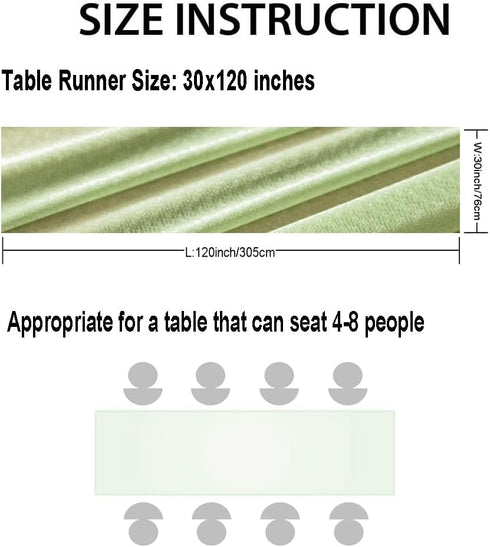 BOXAN Elegant 30x120 Inch Sage Green Sheer Table Runner 10Ft Chiffon Like Overlay for Bohemian Woodland Greenery Wedding Shower Party Decor, Chic ...