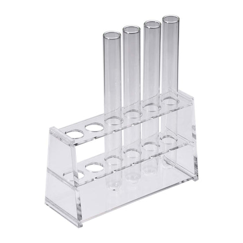 uxcell Acrylic Test Tube Holder Rack 6 Wells for 10ml Centrifuge Tubes Clear...