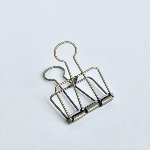 20PCS Binder Clips, Medium Metal Binder Clips Bronze Binder Clips, Paper Clamps for Office Supplies School Personal Document Organizing...