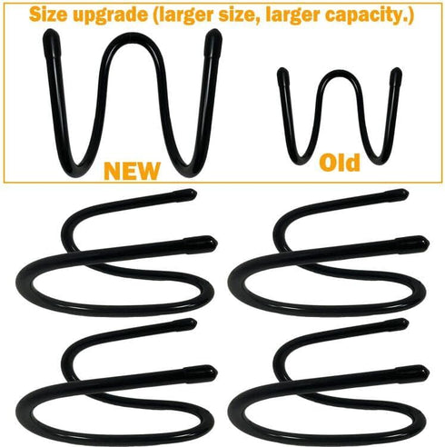 4 Pack Chain Link Fence Hangers, (Upgraded) Fence Hooks - Hanging More Pool Equipment - to Hold Poles,Pool Brush,Leaf Rakes,nets,Hoses,Pool Vacuum...