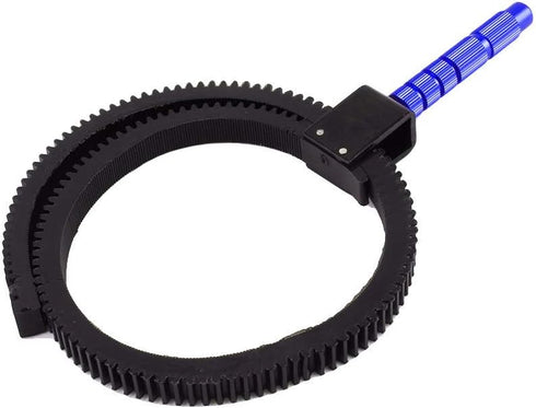 V BESTLIFE Focus Ring Belt, Black Alloy Gear Ring Belt with Built in Stainless Steel Screw for DSLR Camera for Zooming Lens with Size from 52mm to...