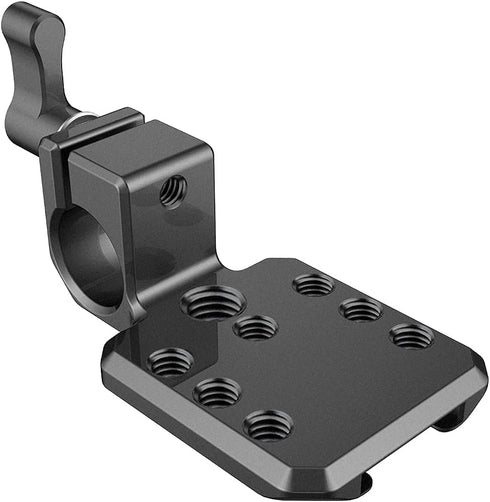 NICEYRIG 15mm Single Rod Clamp with Cold Shoe Extension Plate for Wireless Transmitter/Reciever, Monitor, Mic, EVF Mount - 457...