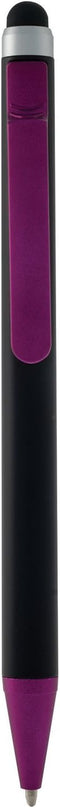 Monteverde S-105 Clip Action One-Touch Ballpoint Pen with Top Stylus, Magenta......