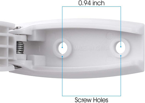 Miady RV Baggage Door Catch -Holds Compartments and Doors Open, Durable Material and Simple Installation- White...
