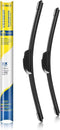 24inch + 18inch Windshield Wiper Blades for My Car Universal J/U Hook Front OEM Quality Automotive Replacement Blades...