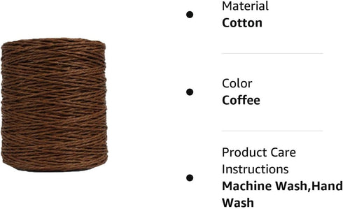 Natural Cotton Raffia Yarn Coffee Crochet Summer Sun Hat Yarn,Beach Bag Yarn,Rayon Raffia Crochet Yarn,Crochet Straw Knit Yarn,Knitting Materials,...