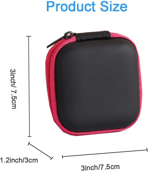 Earbud Carrying Case, Earphone Case Headphone EVA Earbud Holder for Cell Phone Accessories Organizer Mini Earbud Pouch for Wireless Earbuds, Bluet...