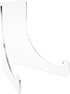 Plymor Clear Acrylic Flat Back Easel with Deep Support Ledges, 7.5" H x 6.375" W x 6.25" D...