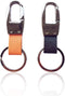 WeiFan Leather Valet Key Chain,Key Ring Holder, Heavy Duty Hardward Belt Clip Key Ring-2pack (Chrome)...