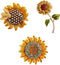 Sunflower Brooch Pins Set Rhinestone Crystal Flower Bee Lapel Pin Shining Elegant Vintage Gold Yellow Pin Ladies Brooch...