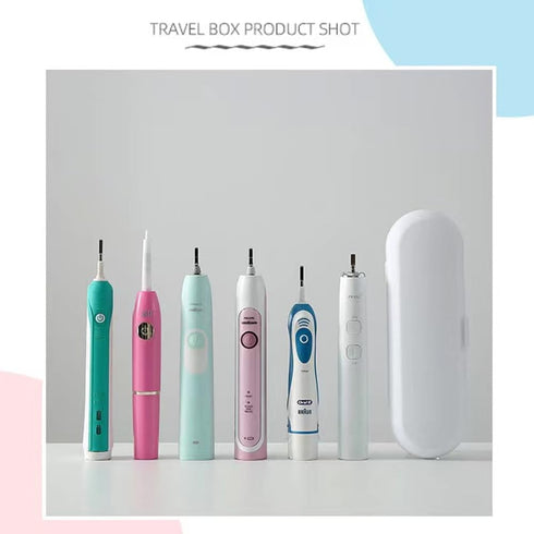 2 Pcs Electric Toothbrush Travel Case, Toothbrush Travel Containers, Portable Travel Toothbrush Holder for Oral B Pro & Sonicare & 97% Other Tooth...