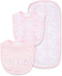 Little Me Baby Girls' 3-Piece Damask Scroll Bib and Burp Set...