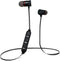 Wireless Magnetic Rechargeable Ear Buds, in line mic, Volume, Play/Pause Controls (Black)...
