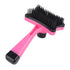 GLOGLOW Pet Grooming Brush, Self Cleaning Slicker Brush Short and Long Hair Shedding Brush for Dogs Cats Gently Removes Loose Undercoat(Rose Red) ...