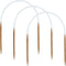 3Pcs 4.5mm Wooden Circular Knitting Needle US Size 7 Round Knitting Needles 16 Inch for Handmade Knitting DIY Blankets Socks Baby Hats Cuffs Sweat...