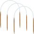 3Pcs 4.5mm Wooden Circular Knitting Needle US Size 7 Round Knitting Needles 16 Inch for Handmade Knitting DIY Blankets Socks Baby Hats Cuffs Sweat...