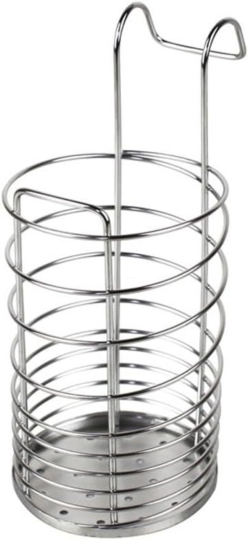 304 Stainless Steel Utensil Drying Rack/Chopsticks/Spoon/Fork/Knife Drainer Basket Flatware Storage Drainer (Round)...