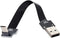 Cablecc Up Angled USB 2.0 Type-A Male to Micro USB 5Pin Male Data Flat Slim FPC Cable for FPV & Disk & Phone 200cm...