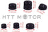 HTTMT MT247-003-BK Black Bolts Toppers Caps Compatible with 1991-2012 Harley Davidson Dyna Glide Twin Cam...