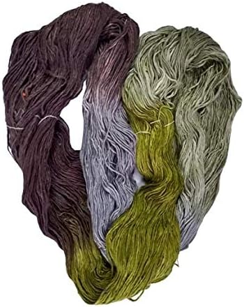 Silk Roving Worsted Weight Yarn Singles - Pure mulberry silk duke yarn (100 Grams, Stockholm)...