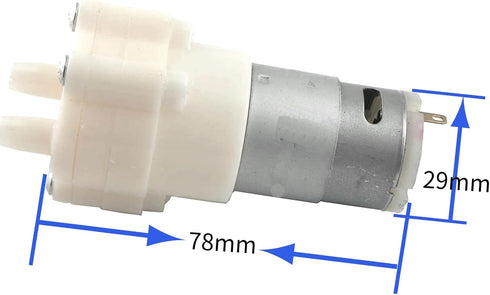 DC 24V 385 Diaphragm Water Pump 5-Piece Power Supply Filter Hose for Experimental Models...