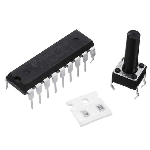 Red Lead Acid Battery Capacity Indicator Module LM3914 Battery Power Tester...
