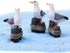 5Pcs Sea Bird Seagull Stand Stump Miniature Fairy Garden Home Houses Decoration Craft Micro Landscaping Decor DIY Accessories, Outdoor Statues, Ga...