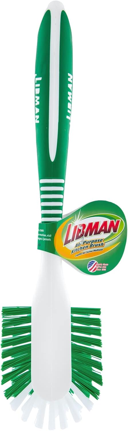 Libman Gentle Touch Foaming Dish Wand Bundle with All-Purpose Kitchen Brush and Two Sponge Refills...