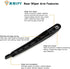 Rear Wiper Arm blade Set for Dodge Grand Caravan 2008-2015, for Chrysler Town and Country 2008-2015 Rear Windshield Window Wiper Kit, Replaces OE:...