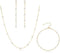 Dainty Pearl Jewelry Set for Women Bridal Faux Pearl Choker Necklace Small Pearl Bracelet Long Pearl Earrings...