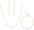 Dainty Pearl Jewelry Set for Women Bridal Faux Pearl Choker Necklace Small Pearl Bracelet Long Pearl Earrings...