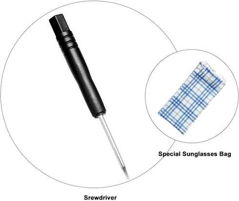 T2 Torx Screw Driver for Oakley TwoFace/TwoFace XL Sunglasses Repair Tools Screwdriver Eyeglass Replacement Repair Kit,Bonus Sunglasses Bag...