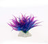 4.33 inches Aquarium Plastic Plants Fish Tank Costume (Purple)-2Pcs...