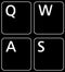 English US Non Transparent Keyboard Stickers Black Background 11x13mm...