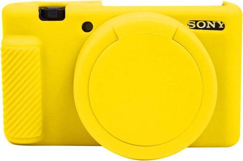Camera Case for Sony ZV-1 Camera Removable Lens Cover,Anti-Scratch Silicone Soft Camera Case Compatible with Sony ZV-1 ZV1 Camera(Yellow)...