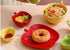 2pcs Dessert Bowls Salad Bowls Porcelain Apple Shape Bowls Dinner Bowls...