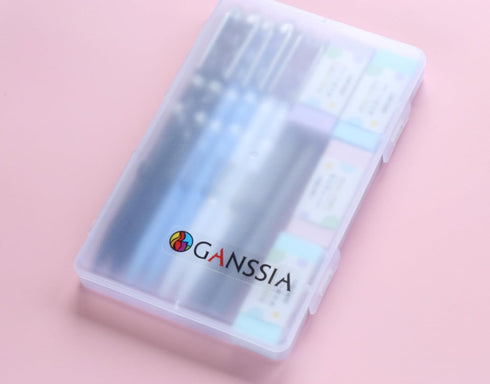 Clear Flower Top Style 0.7mm Mechanical Pencils Set, 6pcs Mechanical Pencils and 80pcs 0.7mm Refill and 4pcs Eraser for School Writing, Drafting G...