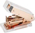 MultiBey Mini Portable Stapler Acrylic Metal Desk Stapler with 26/6 Staples, 18 Sheets Capacity, Small Stapler for Women, Girls, Teenagers (Rose G...