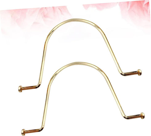 ULDIGI 2pcs Tote Bag Accessories Vintage Purse Metallic Wallet Bag Handles Purse Hardware Replacement Handle Repair Accessories Bag Making Handbag...