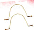 ULDIGI 2pcs Tote Bag Accessories Vintage Purse Metallic Wallet Bag Handles Purse Hardware Replacement Handle Repair Accessories Bag Making Handbag...