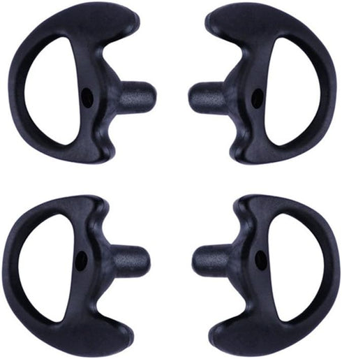 Replacement Earmold Earbud Earplug for Motorola Kenwood Two-Way Radio Air Acoustic Coil Tube Audio Kits (Black, Small)...
