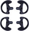 Replacement Earmold Earbud Earplug for Motorola Kenwood Two-Way Radio Air Acoustic Coil Tube Audio Kits (Black, Small)...
