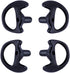 Replacement Earmold Earbud Earplug for Motorola Kenwood Two-Way Radio Air Acoustic Coil Tube Audio Kits (Black, Small)...